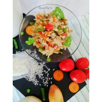 Orez cu pui și legume Orez cu pui și legume